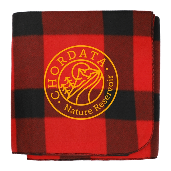 Buffalo Plaid Fleece Blanket Plum Grove