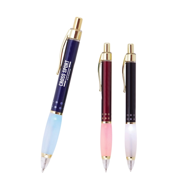 Custom Concorde Pens with LED Indicator Silicone Grip