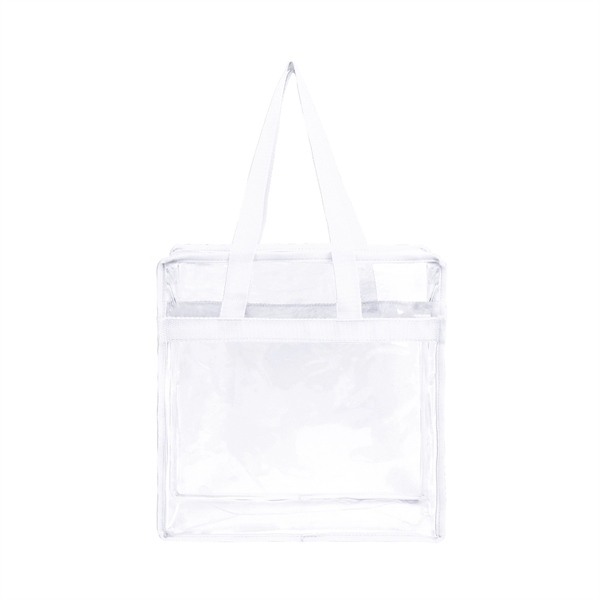 Stadium Approved Clear Zipper Tote Bag - Stadium Approved Clear Zipper Tote Bag - Image 2 of 14