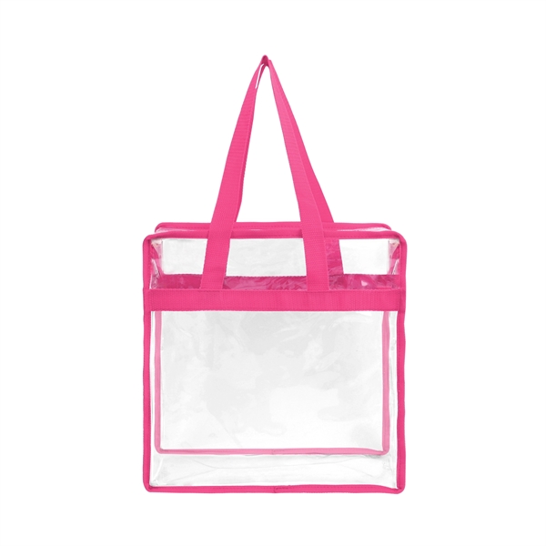Stadium Approved Clear Zipper Tote Bag - Stadium Approved Clear Zipper Tote Bag - Image 6 of 14