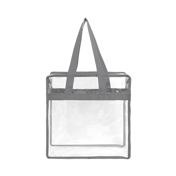 Stadium Approved Clear Zipper Tote Bag - Stadium Approved Clear Zipper Tote Bag - Image 7 of 14
