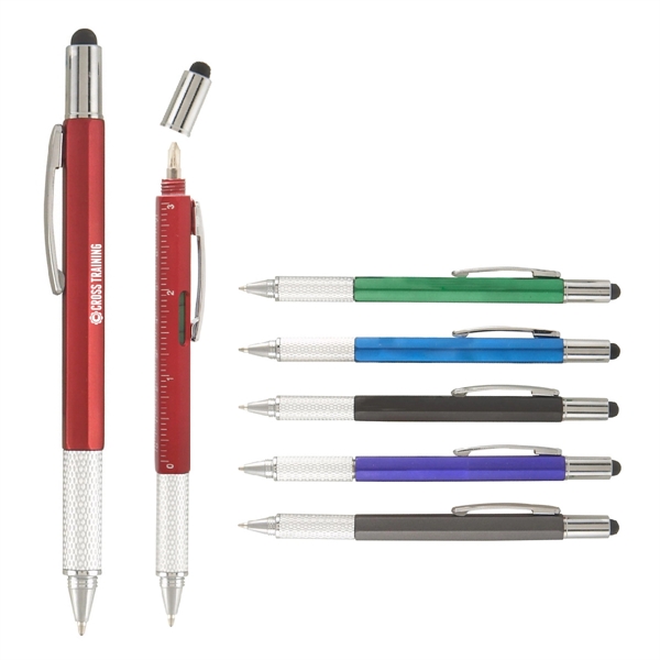 Branded 6-In-1 Tool Pen - Branded 6-In-1 Tool Pen - Image 0 of 7
