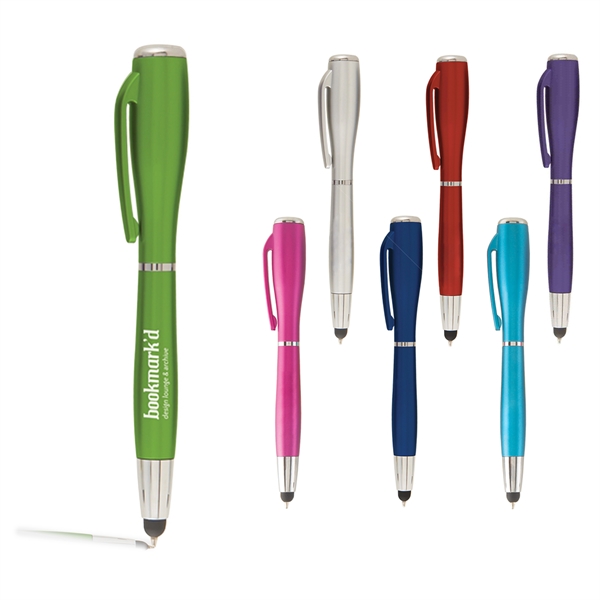 Nova Touch (Metallic) Stylus w/ LED Flashlight Pen - Nova Touch (Metallic) Stylus w/ LED Flashlight Pen - Image 0 of 7
