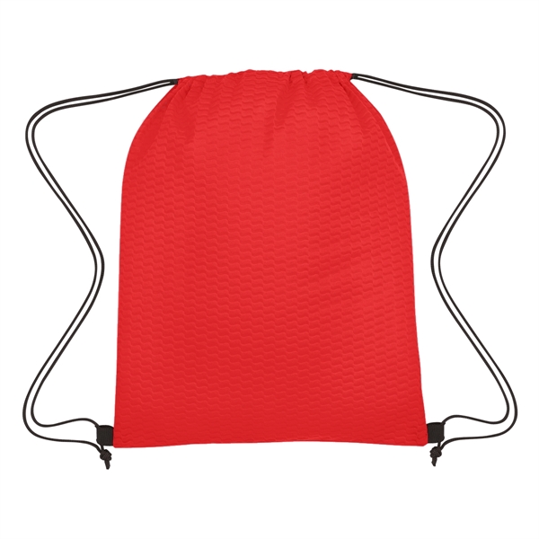 Wave Design Non-Woven Drawstring Bag - Wave Design Non-Woven Drawstring Bag - Image 23 of 24