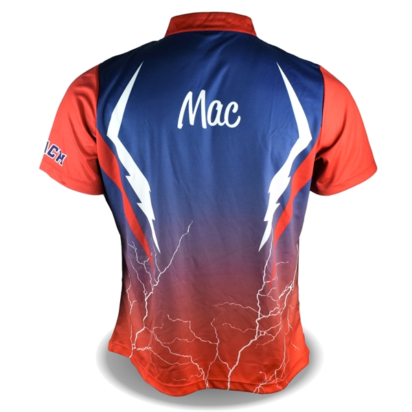 Multisport 1/4 Zip Athletic Shirt with Full Color Imprint - Multisport 1/4 Zip Athletic Shirt with Full Color Imprint - Image 3 of 8