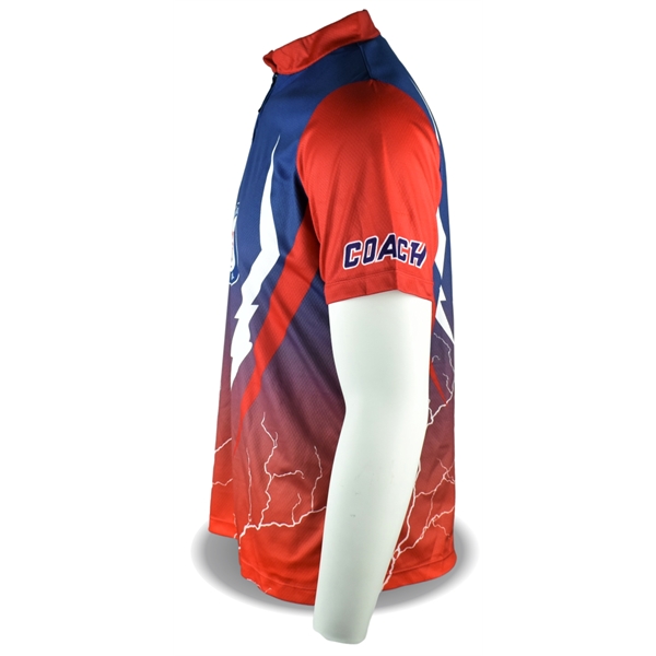 Multisport 1/4 Zip Athletic Shirt with Full Color Imprint - Multisport 1/4 Zip Athletic Shirt with Full Color Imprint - Image 6 of 8