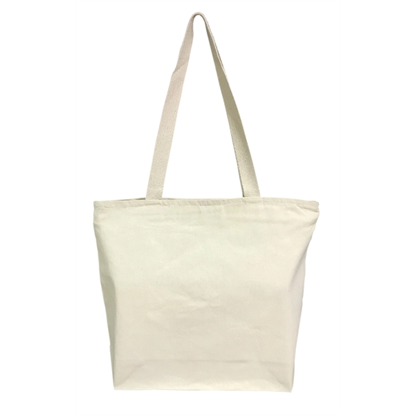 Shopping Zipper Tote Bag 15 x 12 x 4 Custom Tote Bags