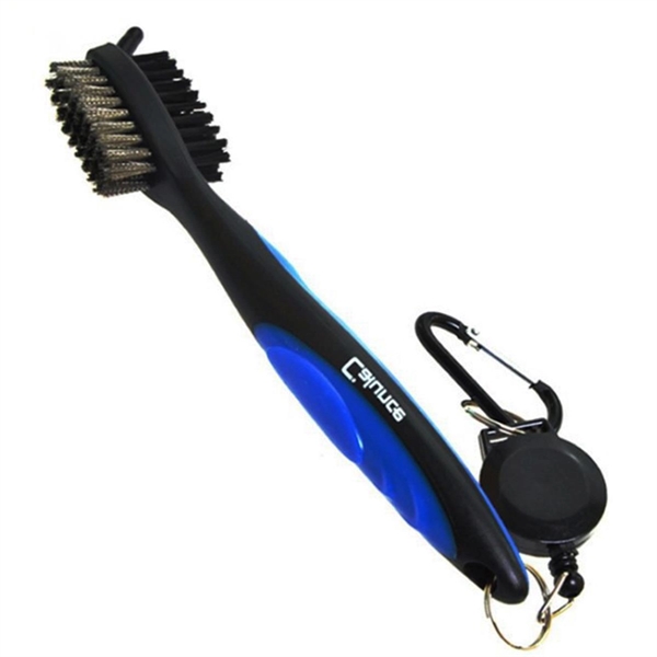 Golf Club Brush w/ Retractable Reel - Golf Club Brush w/ Retractable Reel - Image 3 of 4