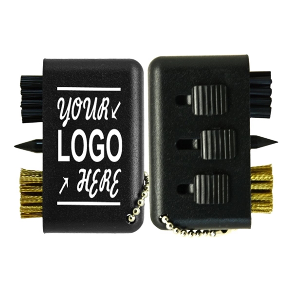 Mini 3-in-1 Golf Brush - Mini 3-in-1 Golf Brush - Image 2 of 2