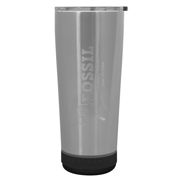 18 OZ. STAINLESS STEEL TUMBLER WITH SPEAKER - 18 OZ. STAINLESS STEEL TUMBLER WITH SPEAKER - Image 25 of 32