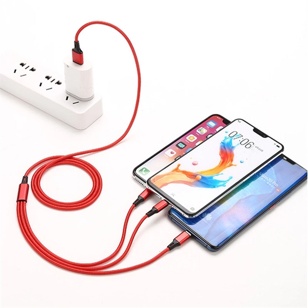 Three-in-one Mobile Phone Charging Cable - Three-in-one Mobile Phone Charging Cable - Image 1 of 2