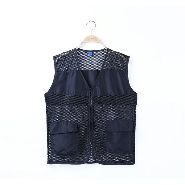 Men's Mesh Photography Work Multi-Pockets Outdoors Vest - Men's Mesh Photography Work Multi-Pockets Outdoors Vest - Image 1 of 3