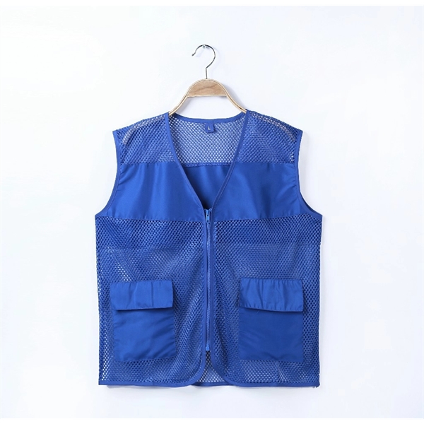 Men's Mesh Photography Work Multi-Pockets Outdoors Vest - Men's Mesh Photography Work Multi-Pockets Outdoors Vest - Image 3 of 3