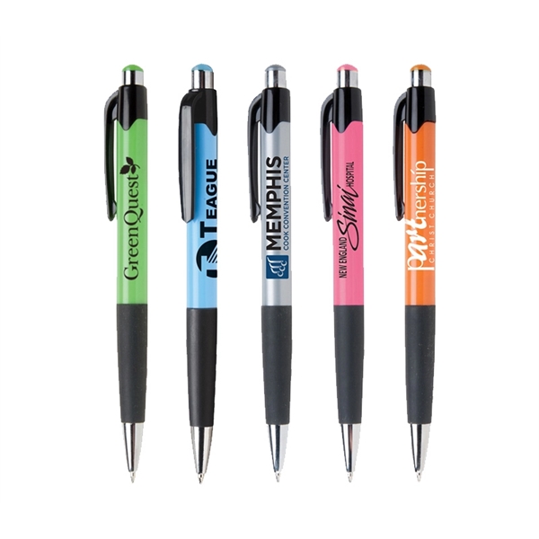 Spring Color Rubber Grip Pen - Spring Color Rubber Grip Pen - Image 4 of 5