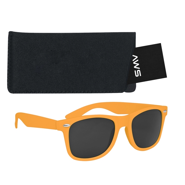 Aws Velvet Touch Malibu Sunglasses With Pouch & Hang Tag - Aws Velvet Touch Malibu Sunglasses With Pouch & Hang Tag - Image 1 of 26