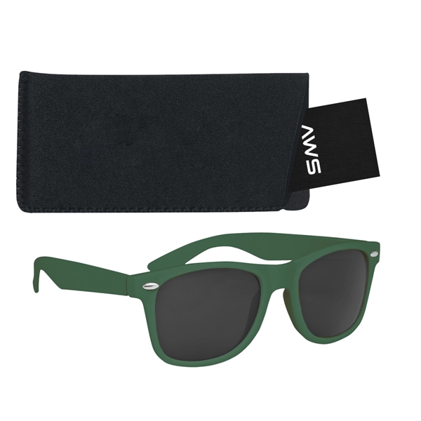 Aws Velvet Touch Malibu Sunglasses With Pouch & Hang Tag - Aws Velvet Touch Malibu Sunglasses With Pouch & Hang Tag - Image 7 of 26