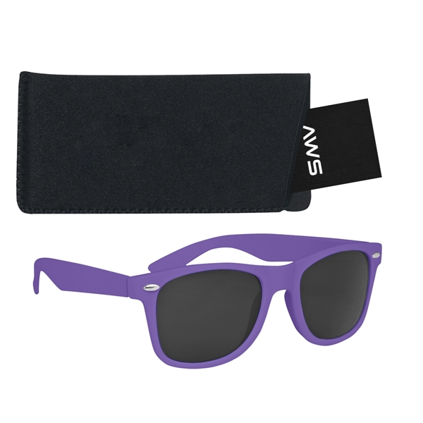 Aws Velvet Touch Malibu Sunglasses With Pouch & Hang Tag - Aws Velvet Touch Malibu Sunglasses With Pouch & Hang Tag - Image 17 of 26