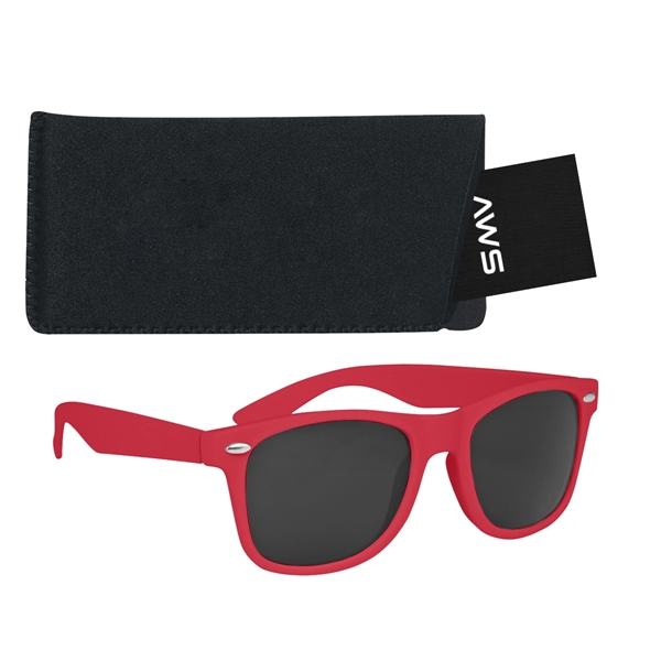 Aws Velvet Touch Malibu Sunglasses With Pouch & Hang Tag - Aws Velvet Touch Malibu Sunglasses With Pouch & Hang Tag - Image 19 of 26