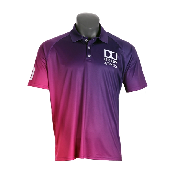Men's Short Sleeve Raglan 3-Button Polo - Men's Short Sleeve Raglan 3-Button Polo - Image 0 of 1