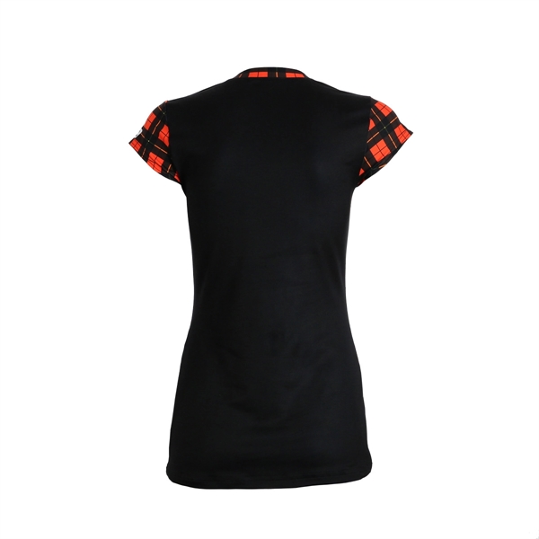 Ladies Short V-Neck Cap Sleeve T-Shirt - Ladies Short V-Neck Cap Sleeve T-Shirt - Image 1 of 1