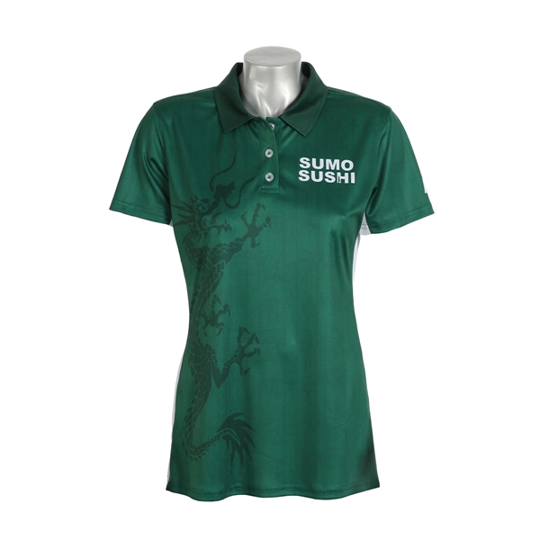 Ladies Short Sleeve 3 Button Polo Shirt - Ladies Short Sleeve 3 Button Polo Shirt - Image 0 of 1