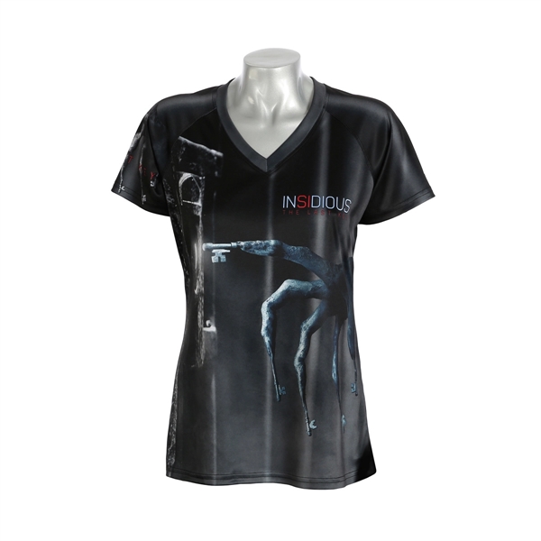 Ladies Short Raglan Sleeve V-Neck Shirt - Ladies Short Raglan Sleeve V-Neck Shirt - Image 0 of 1