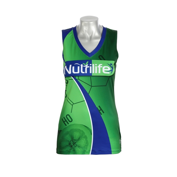 Ladies Sleeveless V-Neck Tee - Ladies Sleeveless V-Neck Tee - Image 0 of 1