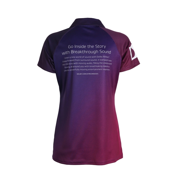 Ladies Short Raglan Sleeve 3-Button Polo Shirt - Ladies Short Raglan Sleeve 3-Button Polo Shirt - Image 1 of 1