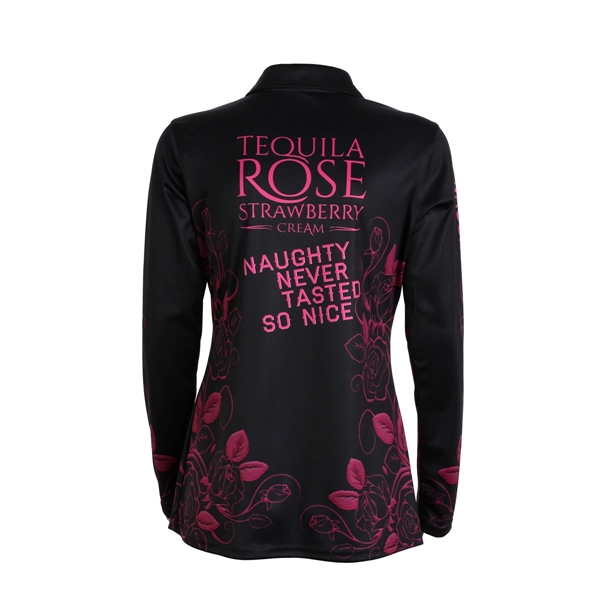 Ladies Long Sleeve 3 Button Polo Shirt - Ladies Long Sleeve 3 Button Polo Shirt - Image 1 of 1
