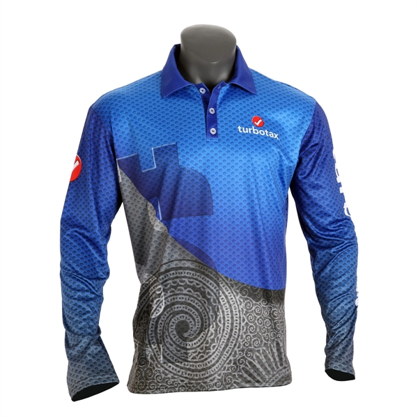 Men's Long Sleeve 3 Button Polo Shirt - Men's Long Sleeve 3 Button Polo Shirt - Image 0 of 1