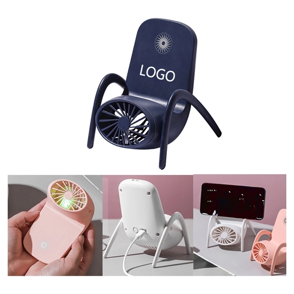 USB Rechargeable Wireless Phone Stand Fan