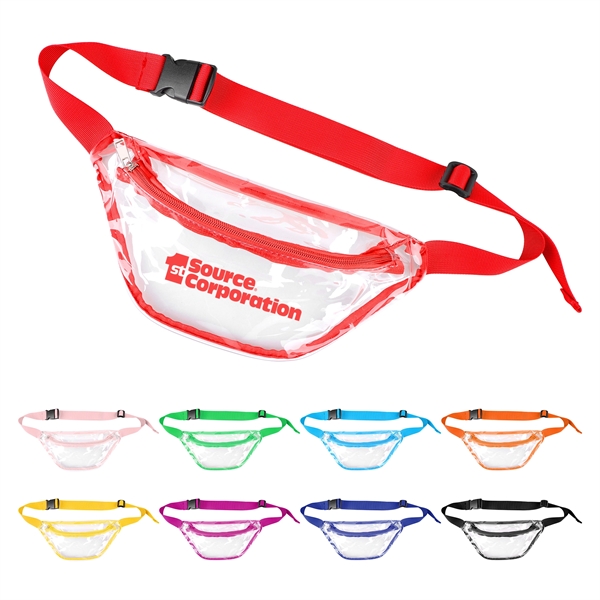 Stadium Approved Clear Fanny Pack W/ Zipper