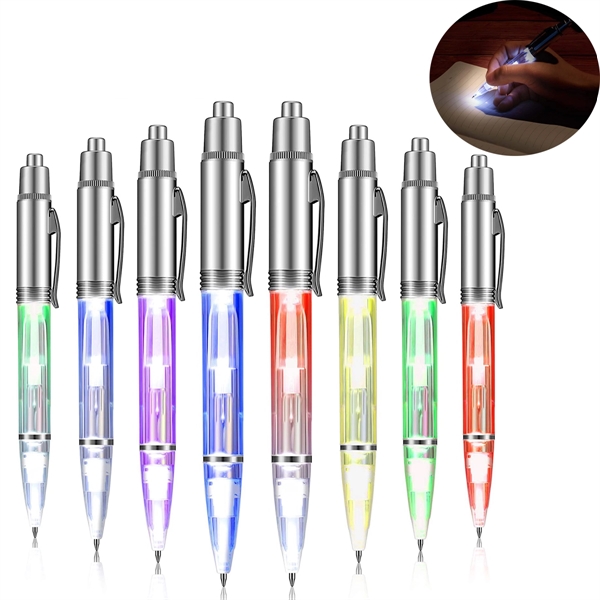 LED Flashlight Writing Ballpoint Pens - LED Flashlight Writing Ballpoint Pens - Image 0 of 2