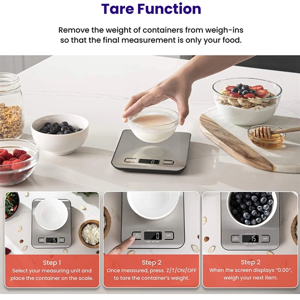 Digital Food Kitchen Scale - Digital Food Kitchen Scale - Image 3 of 4