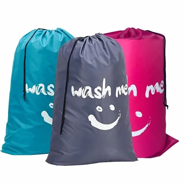 Smile Shape Nylon Laundry Bag - Smile Shape Nylon Laundry Bag - Image 0 of 4