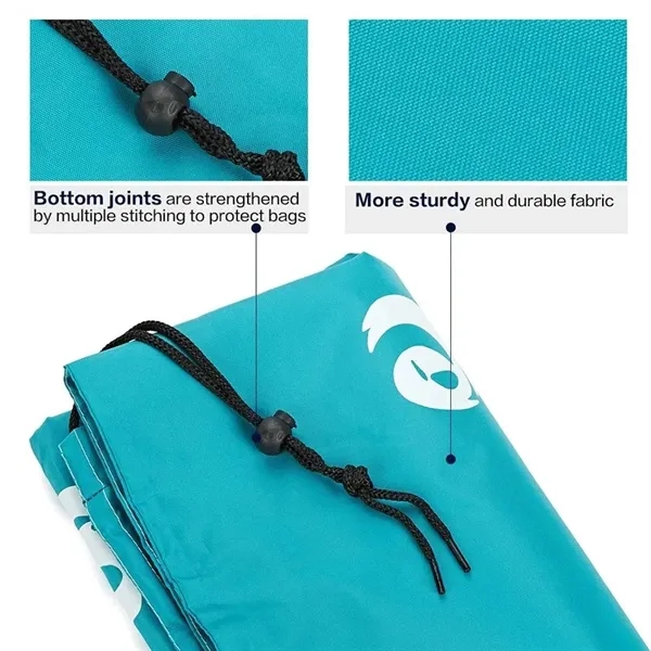 Smile Shape Nylon Laundry Bag - Smile Shape Nylon Laundry Bag - Image 2 of 4