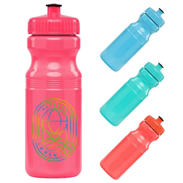 Bright Colored 24 oz. Fitness Water Bottle - Bright Colored 24 oz. Fitness Water Bottle - Image 0 of 4