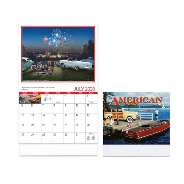 Colorful Patriotic Hanging 2020 Wall Calendar - Colorful Patriotic Hanging 2020 Wall Calendar - Image 1 of 9