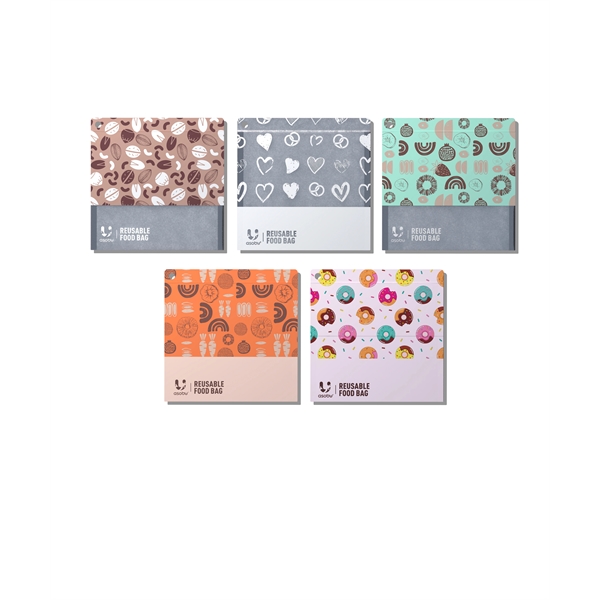 Asobu Foodie Reusable Food Bags (Set of 5) - Asobu Foodie Reusable Food Bags (Set of 5) - Image 1 of 3
