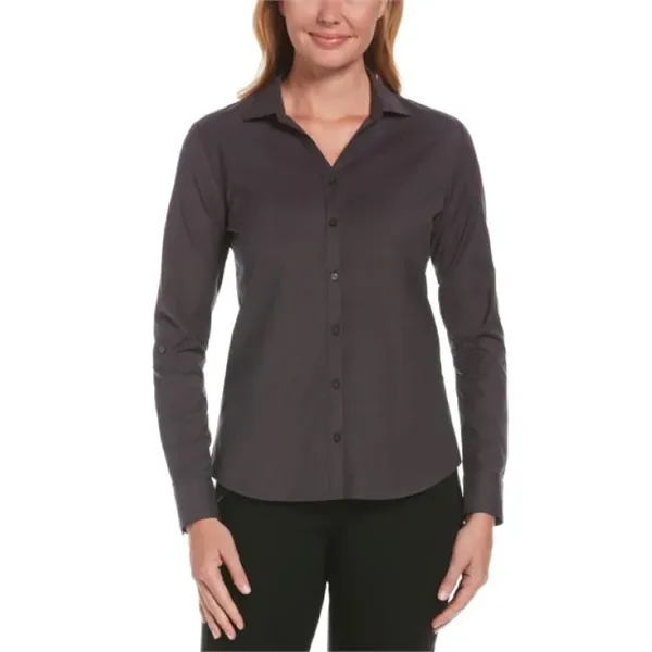 Ladies' Heathered Woven Shirt - Ladies' Heathered Woven Shirt - Image 8 of 11