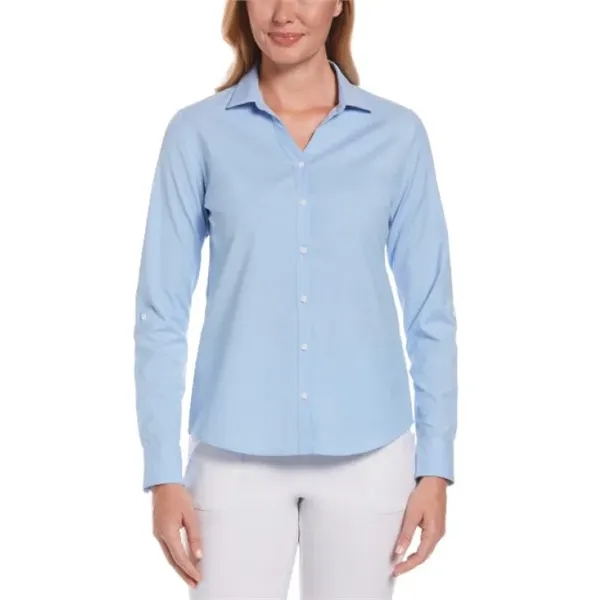 Ladies' Heathered Woven Shirt - Ladies' Heathered Woven Shirt - Image 10 of 11