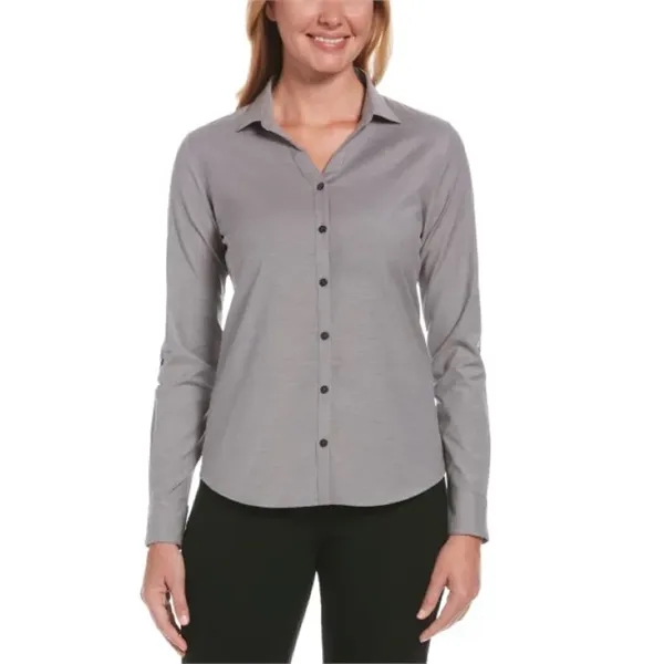 Ladies' Heathered Woven Shirt - Ladies' Heathered Woven Shirt - Image 11 of 11