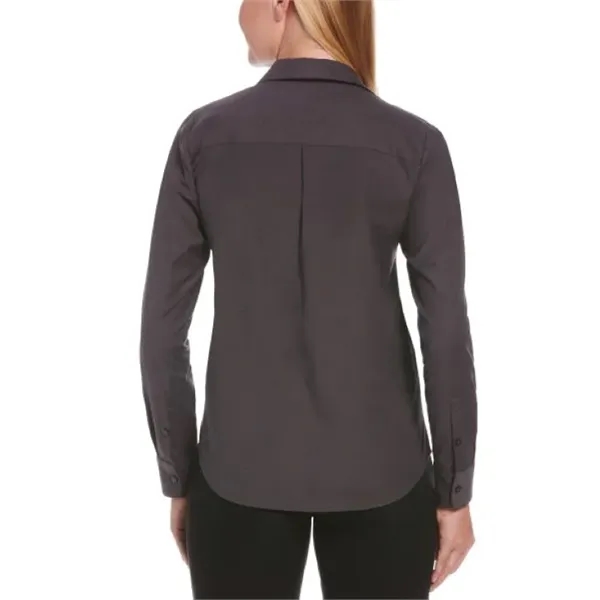 Ladies' Heathered Woven Shirt - Ladies' Heathered Woven Shirt - Image 4 of 11