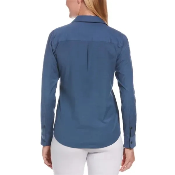 Ladies' Heathered Woven Shirt - Ladies' Heathered Woven Shirt - Image 5 of 11