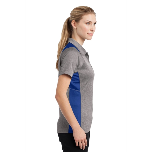 Sport-Tek Women's Heather Colorblock Contender Polo. - Sport-Tek Women's Heather Colorblock Contender Polo. - Image 59 of 60