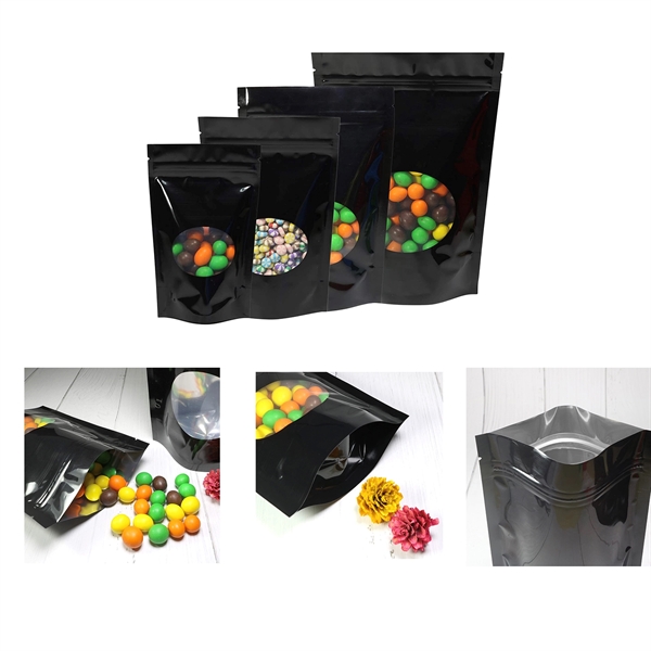 Zipper Pouch Bag with Oval Window 4" x 2 3/8" x 6" - Zipper Pouch Bag with Oval Window 4" x 2 3/8" x 6" - Image 2 of 2