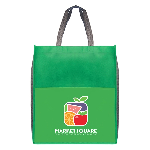 Rome - Non-Woven Tote Bag with 210D Pocket - ColorJet - Rome - Non-Woven Tote Bag with 210D Pocket - ColorJet - Image 2 of 4