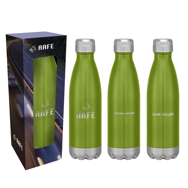 Swiggy Stainless Steel Water Bottle 16oz with Custom Box