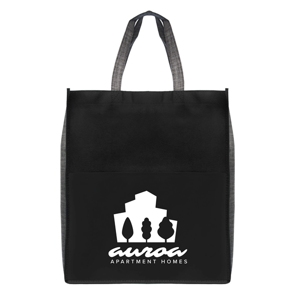 Rome - Non-Woven Tote Bag with 210D Pocket - Silkscreen - Rome - Non-Woven Tote Bag with 210D Pocket - Silkscreen - Image 1 of 4