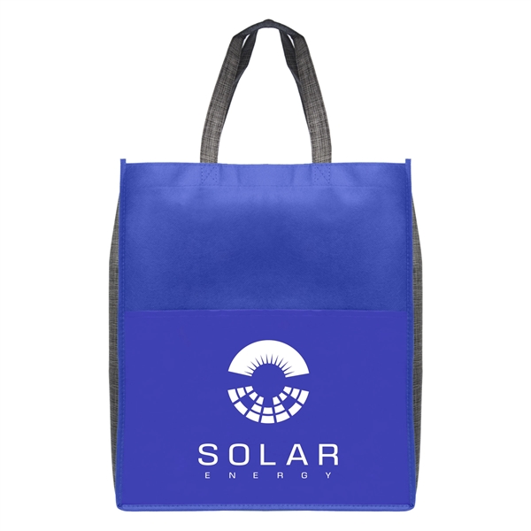 Rome - Non-Woven Tote Bag with 210D Pocket - Silkscreen - Rome - Non-Woven Tote Bag with 210D Pocket - Silkscreen - Image 2 of 4